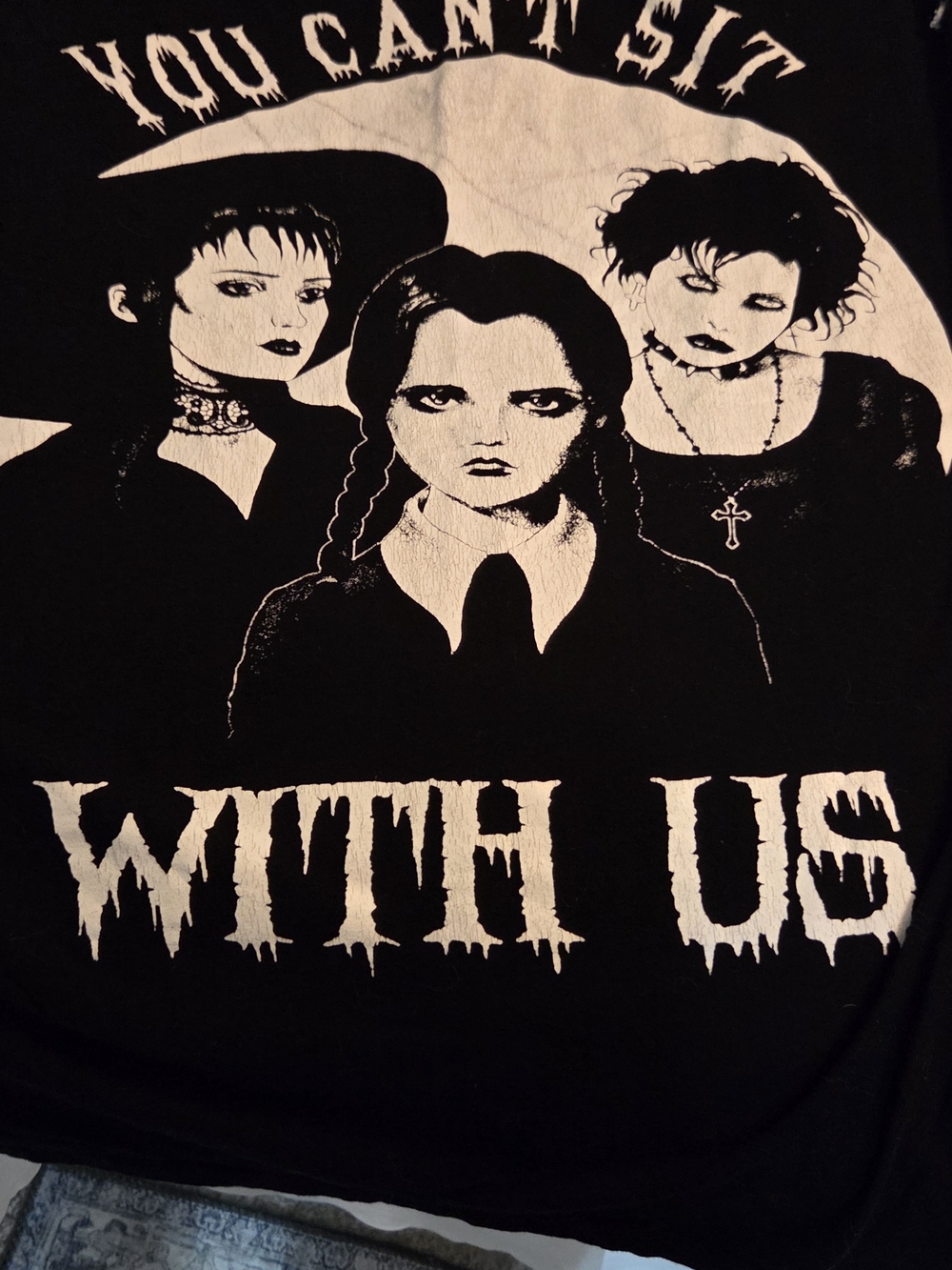 Girls' Black Graphic 'You Can't Sit With Us' Tee